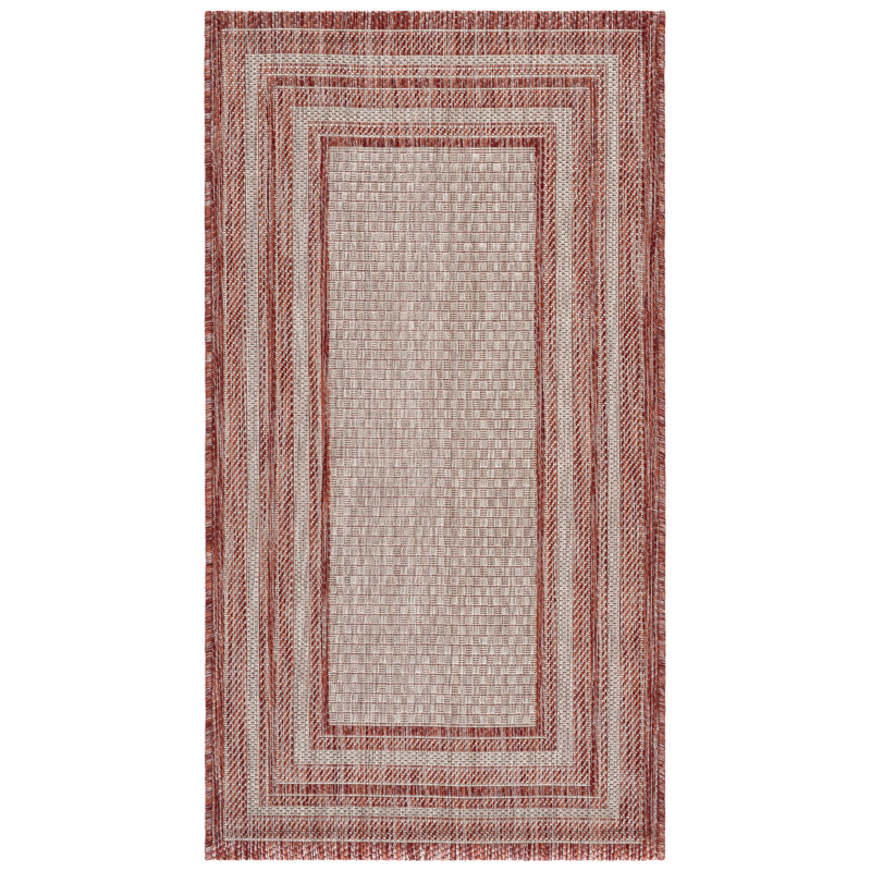 Tapis d'intérieur rayé Courtyard Performance, Rectangle 2 pi 7 po x 5 pi