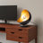 Luna Bella Accent Table Lamp - Black & Gold-Leaf Shade, Weathered Brass, Black Marble Base-58622614-58911618