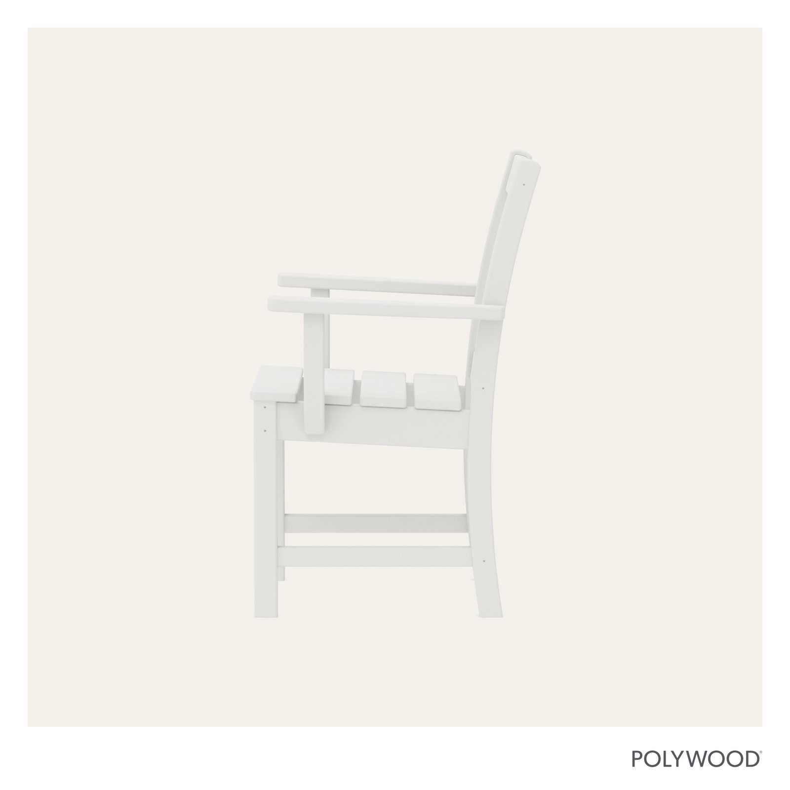 POLYWOOD® Oxford Patio Armchair, White