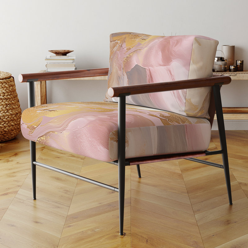 Chaise avec accoudoirs contemporain, exquis Symphony, Noir