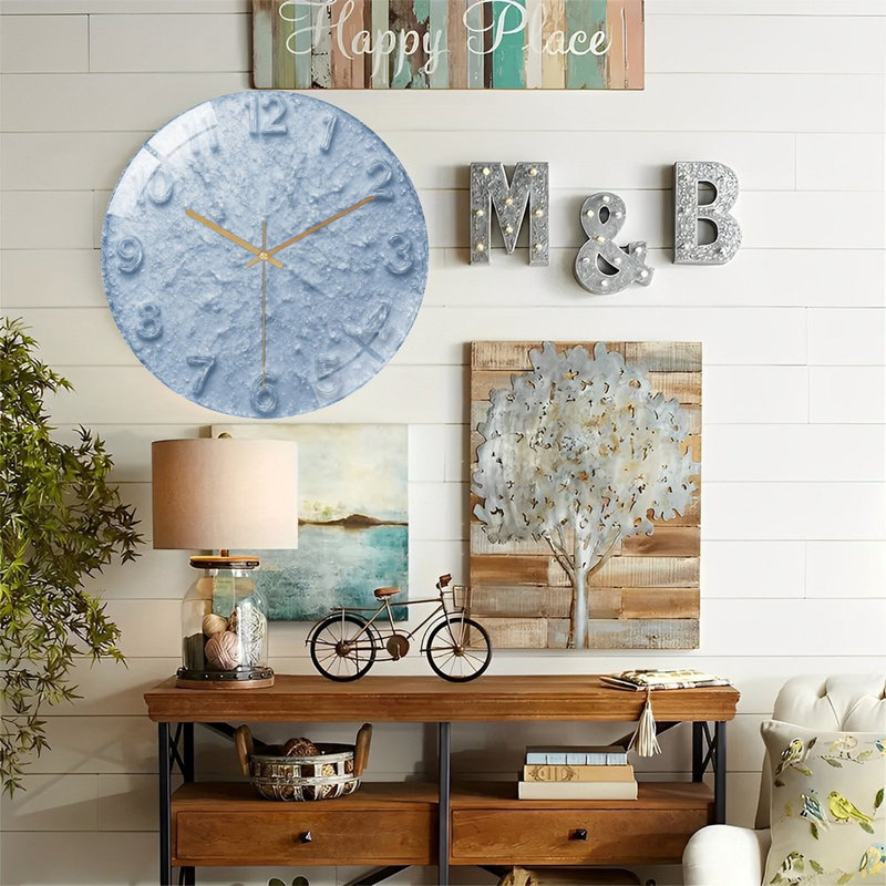 Horloge murale en verre Frozen