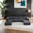 Tissu gris foncé