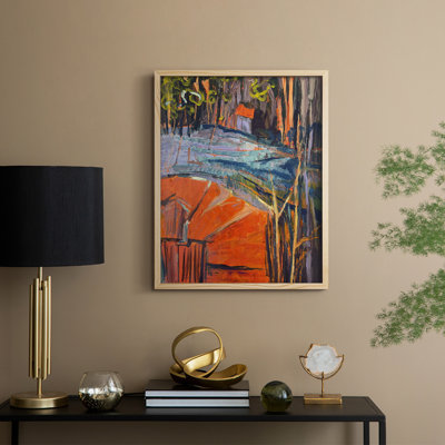 «Cadmium Winter Solstice IV», reproduction encadrée - bois massif