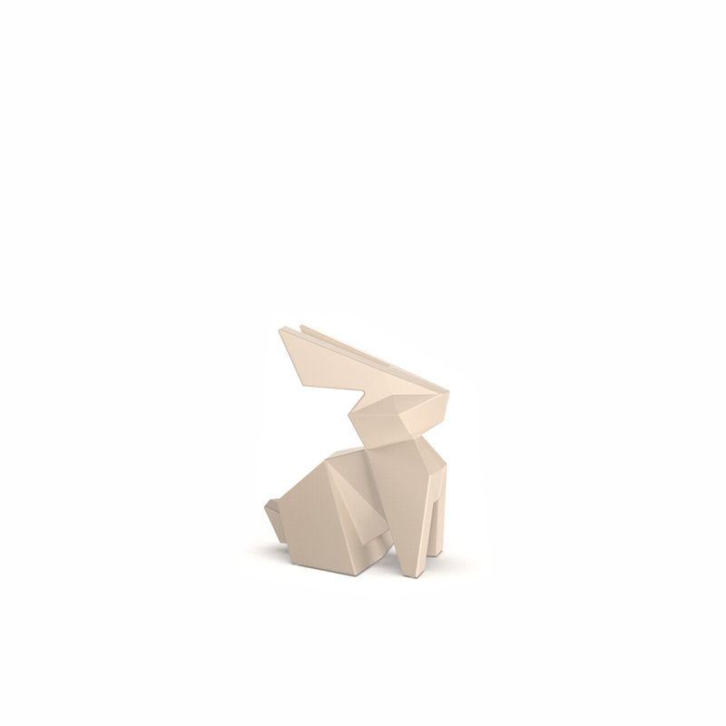 Statue de jardin lapin en plastique, Camel