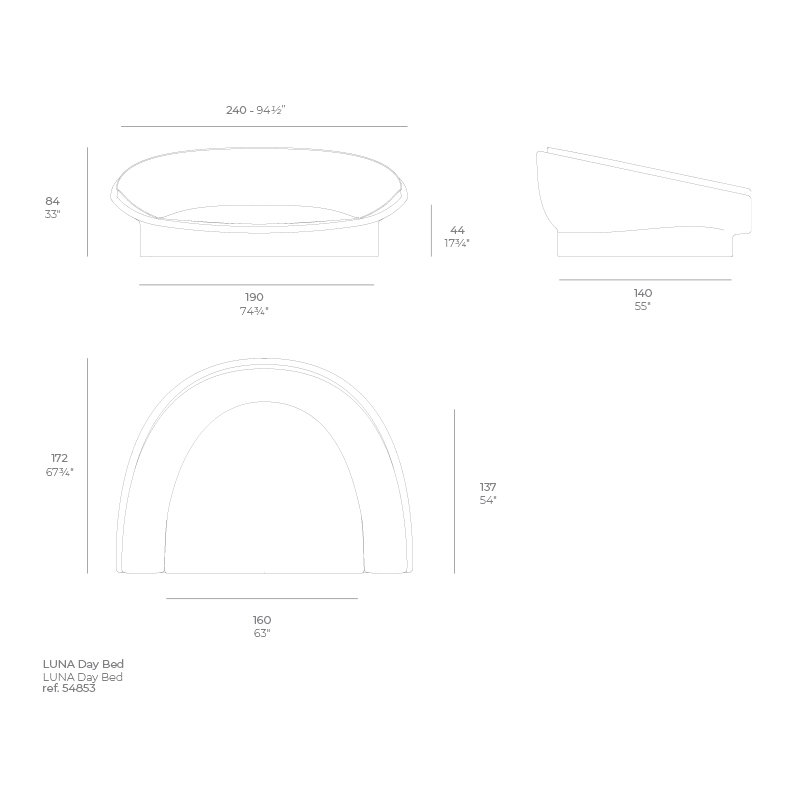 Luna Daybed, Glad Iceberg/White