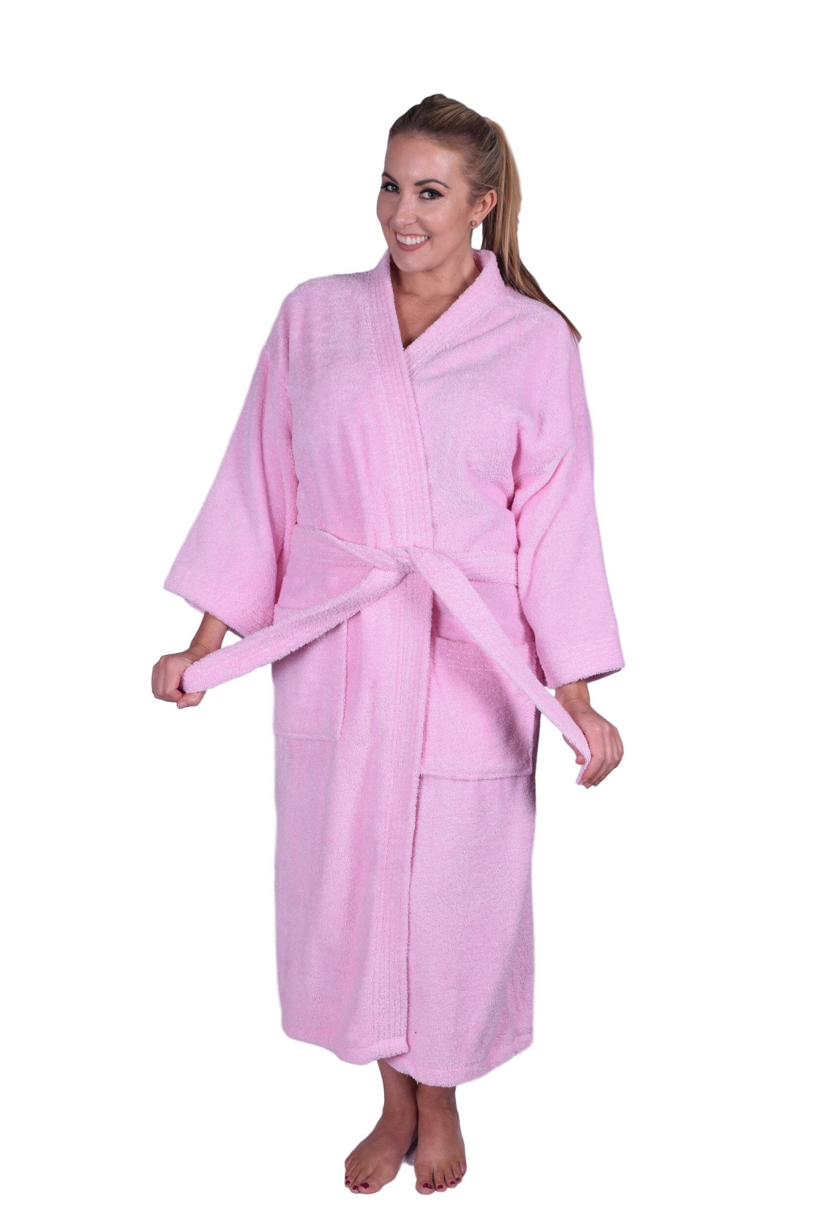 Eider & Ivory™ Gracelynn 100% Cotton Terry Cloth Woman Ankle Bathrobe ...