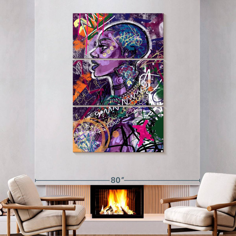 Leisha Black Is Love, 74" H x 48" W