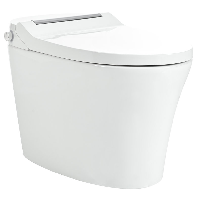 Bathroom Toilet With Dual Flush & 360 Waterproof Design Smart Soft Close Seat Powerful Flushing Function