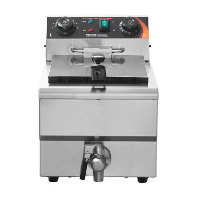 Commercial Electric Deep Fryer Countertop Deep Fryer 1500W 11.6Qt / 11L