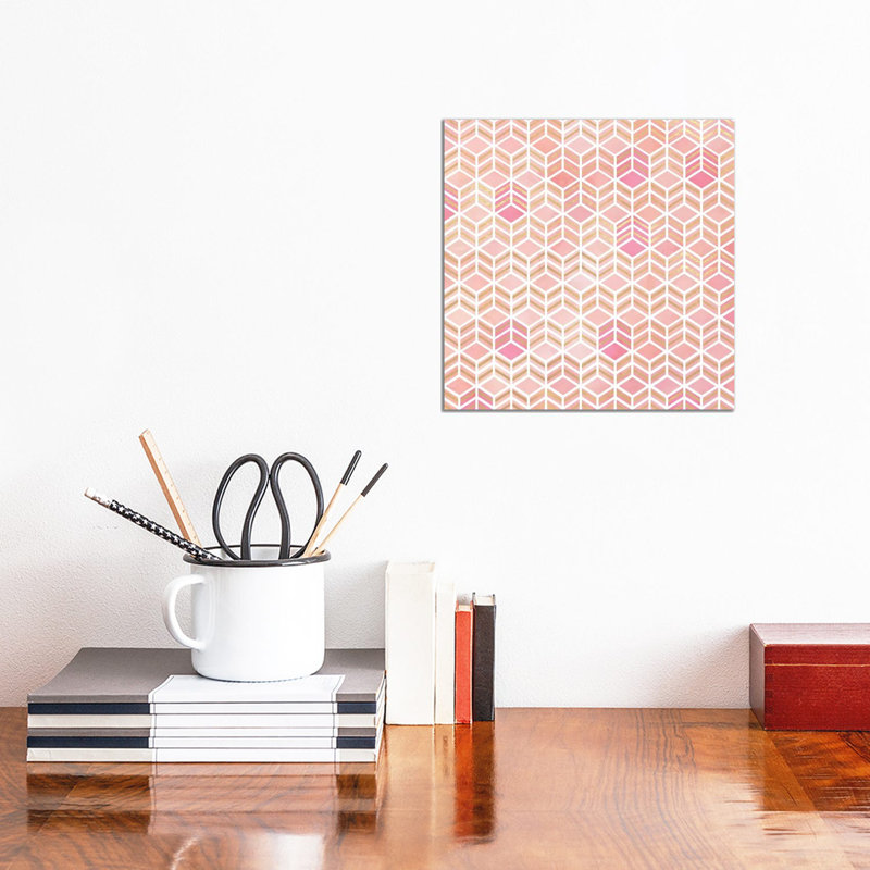 Take The Cake Pastel Square by Monika Strigel - Wrapped Canvas Painting, 30.48 cm H x 30.48 cm W