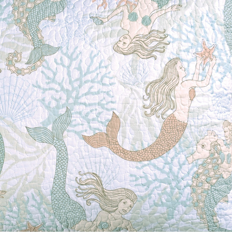 Courtepointe réversible en coton Mystic Echoes, Courtepointe simple