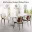 Chaises de salle à manger rembourrées en cuir de polyuréthane, chaises d'appoint pour salles à manger, cuisines et salons-109327966