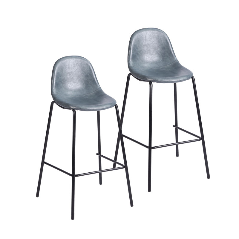 Darby Bar Stool, Blue, Bar Stool (29” Seat Height)
