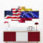 America America, drapeaux multiples, reproduction sur toile-70874250