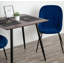 2 Preminger Velvet Upholstered Dining Chair with Metal Legs-1801819154