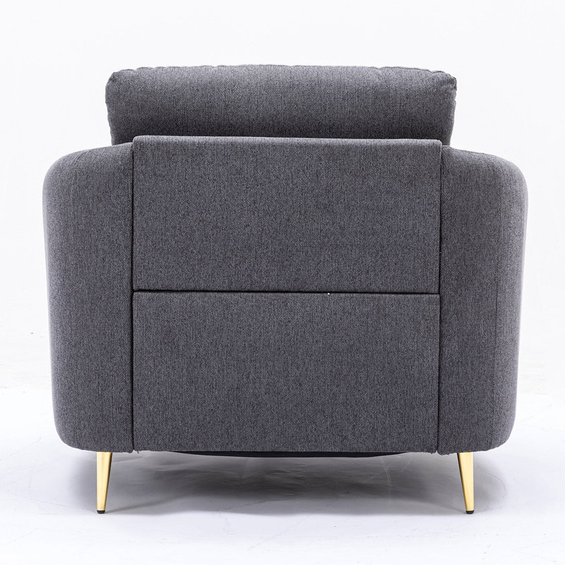 Fauteuil d'appoint à dossier lâche