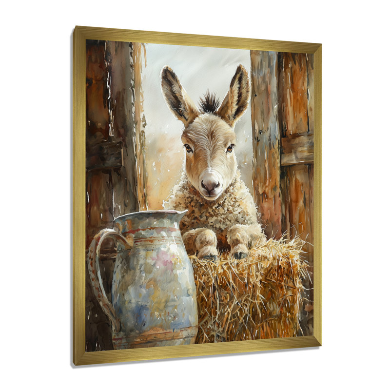 Dulcio - Animals Canvas Art Print, H 44 po x l 34 po, Reproduction encadrée d'une seule photo, Doré