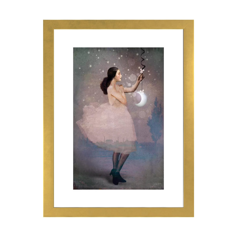 " Magic Ribbon " by Catrin Welz-Stein, Gold Paper, 32" H x 24" W x 1" D, White