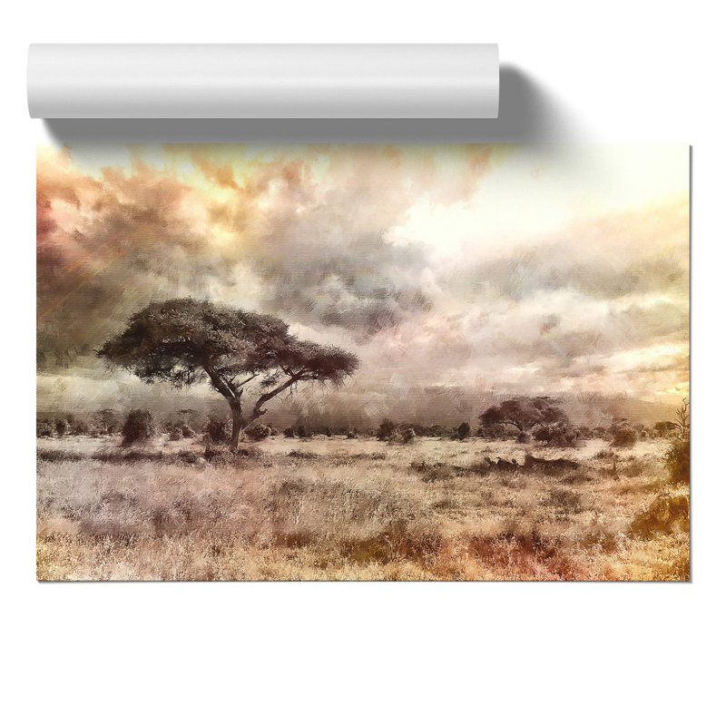 Trees In Africa - No Frame Print, 21cm H x 30cm W x 0.1cm D