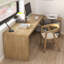 78.74" Wood colour L-Shaped Solid Wood Desks-107198186-107198187