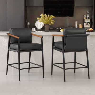 Modern Upholstered Counter Stool