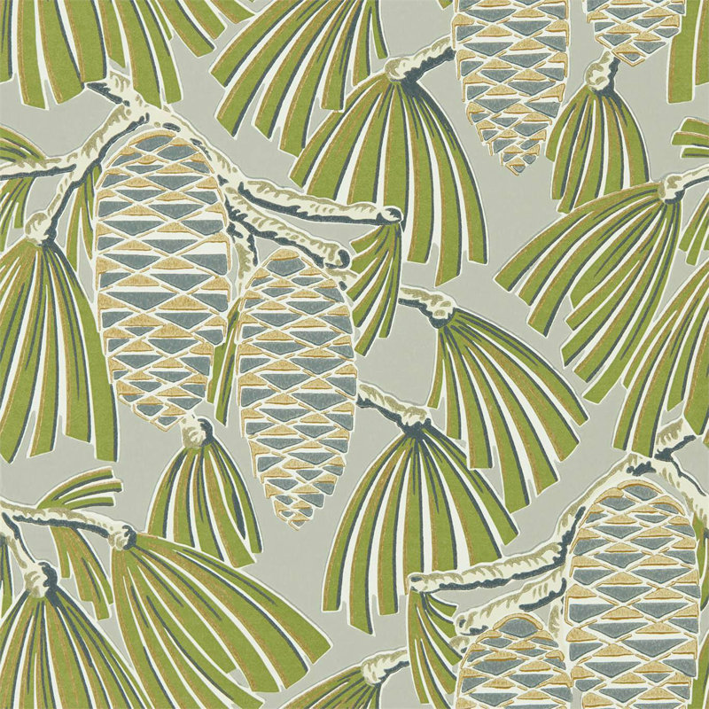 Foxley 10.05m x 52cm Wallpaper Roll, Fern Stone