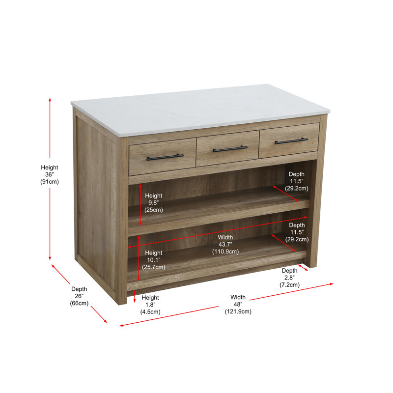 48 inch Kitchen Island