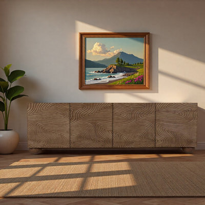 French-style retro minimalist sideboard