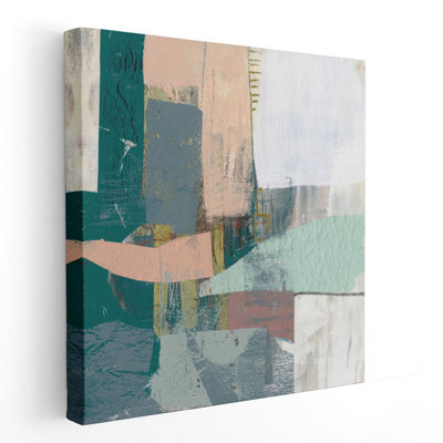 «Pastel Collage I», reproduction d'art sur toile