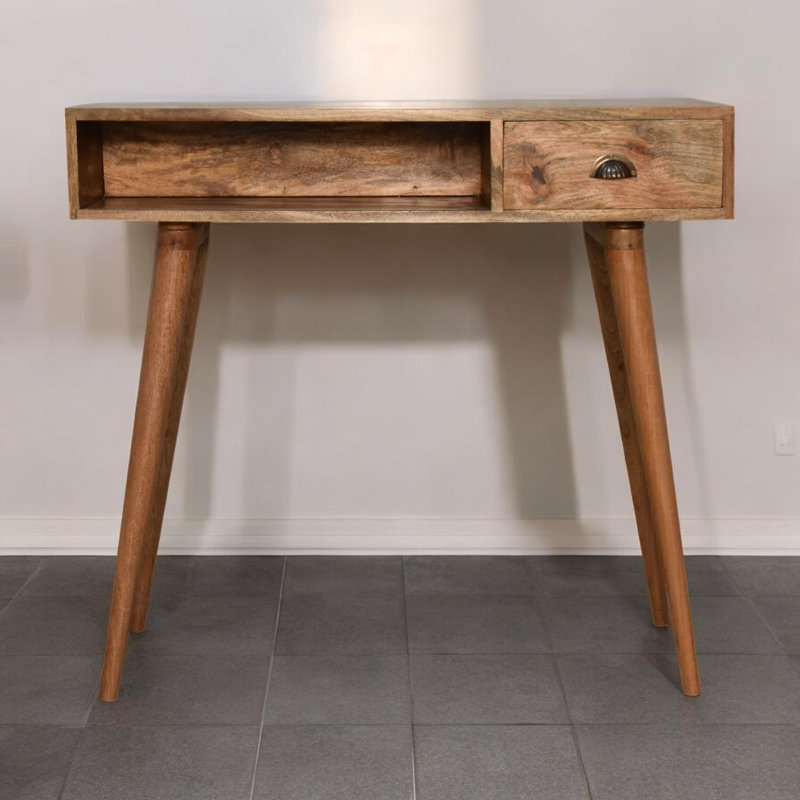 Ione Solid Wood Writing Desk