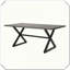 Table de salle à manger d'extérieur en aluminium Structure en acier Pratique, durable, élégant, fonctionnel, compact