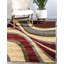 Tapis contemporain Arabica couleur tourbillon beige