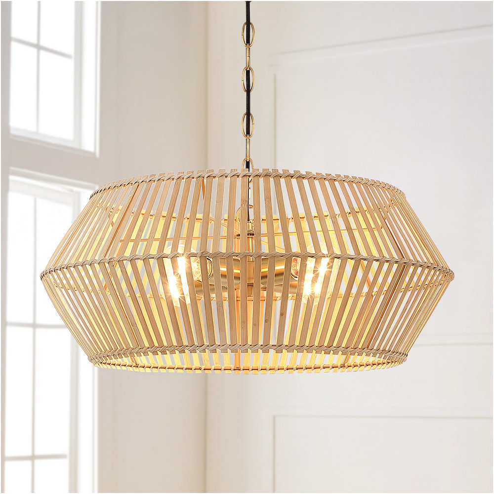 Francesville 4 - Light Dimmable Geometric Chandelier Bay Isle Home™