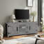 Meuble télé 58 po avec tablettes de rangement ouvertes et armoires pour téléviseur de 65 po ou moins 58 po-2072675231
