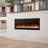 Dimplex Black Surface Wall Mounted Recessed Wall Mounted Electric Fireplace with BTU 5000-86816931