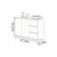 Buffet simple en noyer noir-448164769