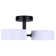 Gid 21.13 In. 3 Light Integrated LED Black Modern Semi Flush