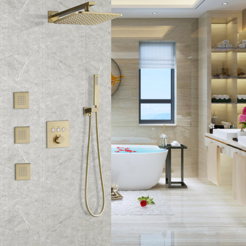 Thermostatic All-In-One Kit with Rough in-Valve