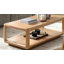 Table basse moderne en bois massif avec base ouverte Arved-764189392
