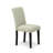 5 Piece Dining Set Includes a Rectangle Dining Room Table with Butterfly Leaf and 4 Shitake Linen Fabric Upholstered Parson Chairs, Black-1017912337-1017912336-949403907