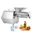 Presse à huile, capacité de 11 LBS / H, extracteur d'huile 1250W, machine à huile électrique automatique pour usage domestique, pressage à chaud de 122 5 à 572 ℉ pour les amandes de sésame et d'arachides