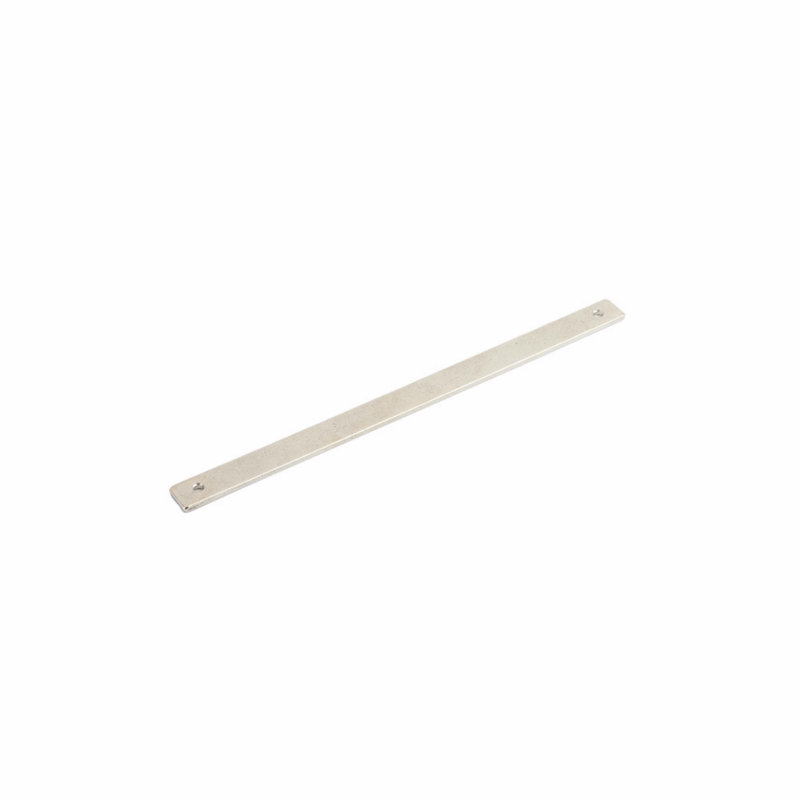 Schaub Vinci contre-plaque pour armoire / tiroir, Bronze blanc poli, H 11 po x l 0,75 po