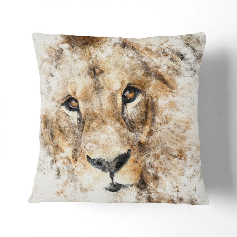 Square Throw Cushion, Stone, 40cm H x 40cm W x 15cm D