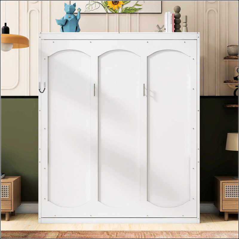 Queen Size Murphy Bed With Shelves
