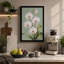 White Orchids in Bloom Botanical - Wrapped Canvas-1868902617-1868902623