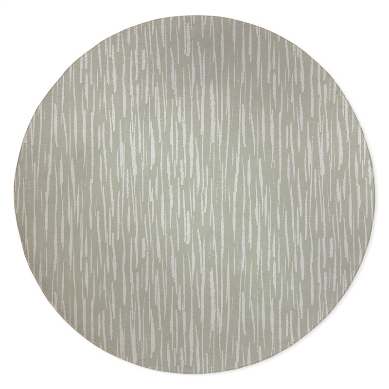 Spectrum Strands Non-Slip Outdoor Rug, Round 5'