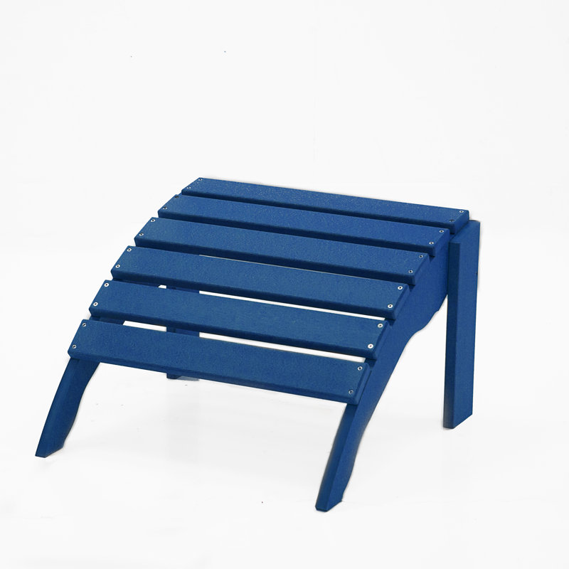 Leighton Outdoor Ottoman, Royal Blue
