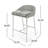 Counter Stool   2Pcs/Set