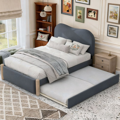 Lit plateforme tapissier Berber
