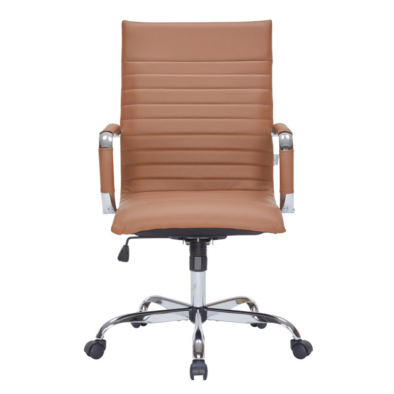 Fauteuil de conférence ergonomique Sorrells, Brun clair
